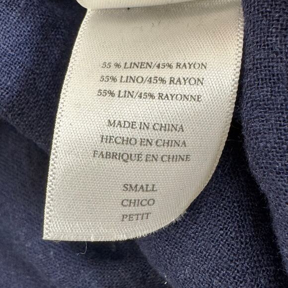 Rails Linen Blend Short Sleeve Anchor Top‎ - Picture 7 of 9